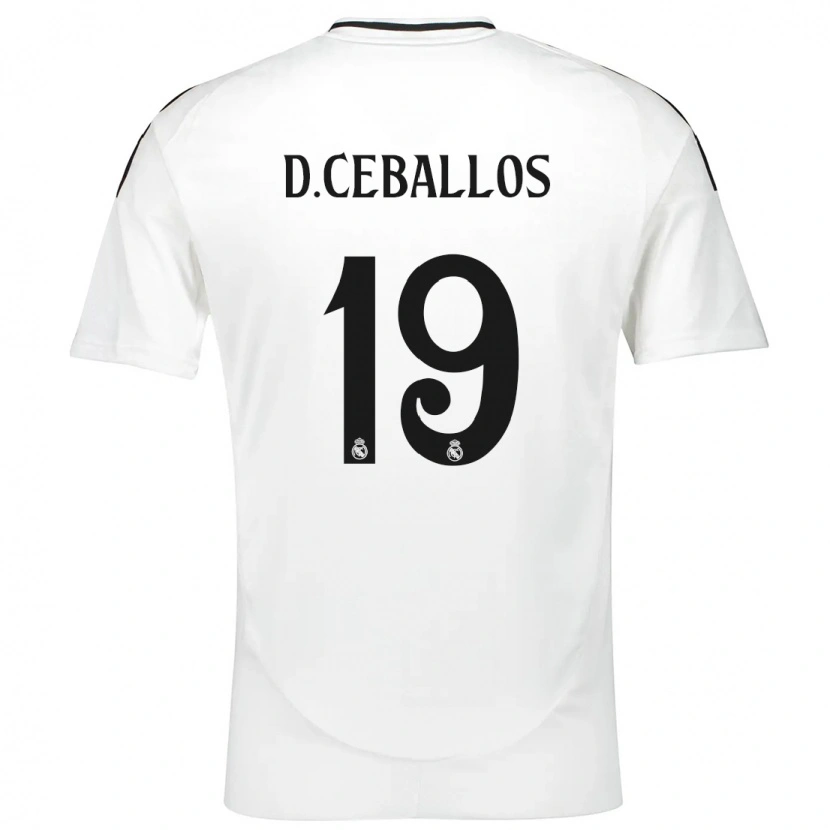 Danxen Niño Camiseta Dani Ceballos #19 Blanco 1ª Equipación 2024/25 La Camisa