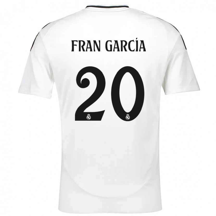 Danxen Niño Camiseta Fran García #20 Blanco 1ª Equipación 2024/25 La Camisa