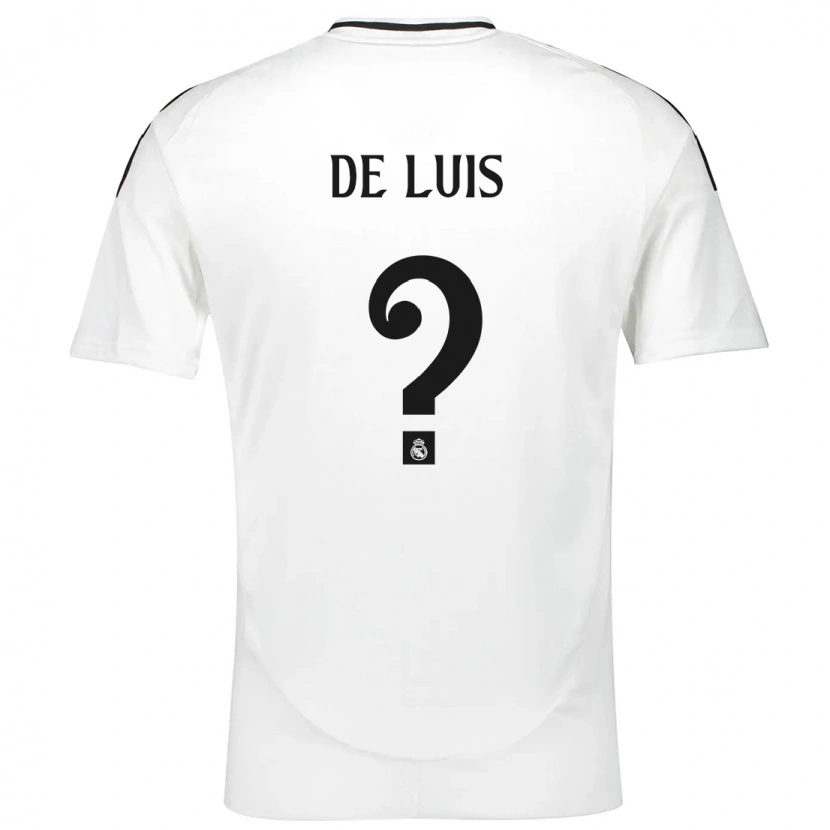 Danxen Niño Camiseta Mario De Luis #0 Blanco 1ª Equipación 2024/25 La Camisa