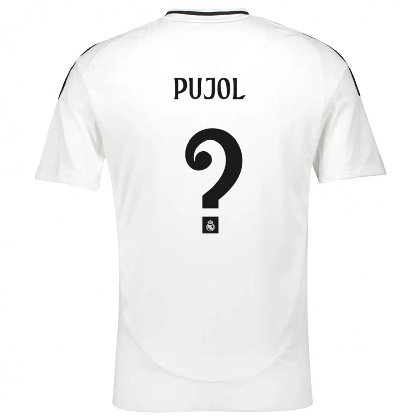 Danxen Niño Camiseta Edgar Pujol #0 Blanco 1ª Equipación 2024/25 La Camisa