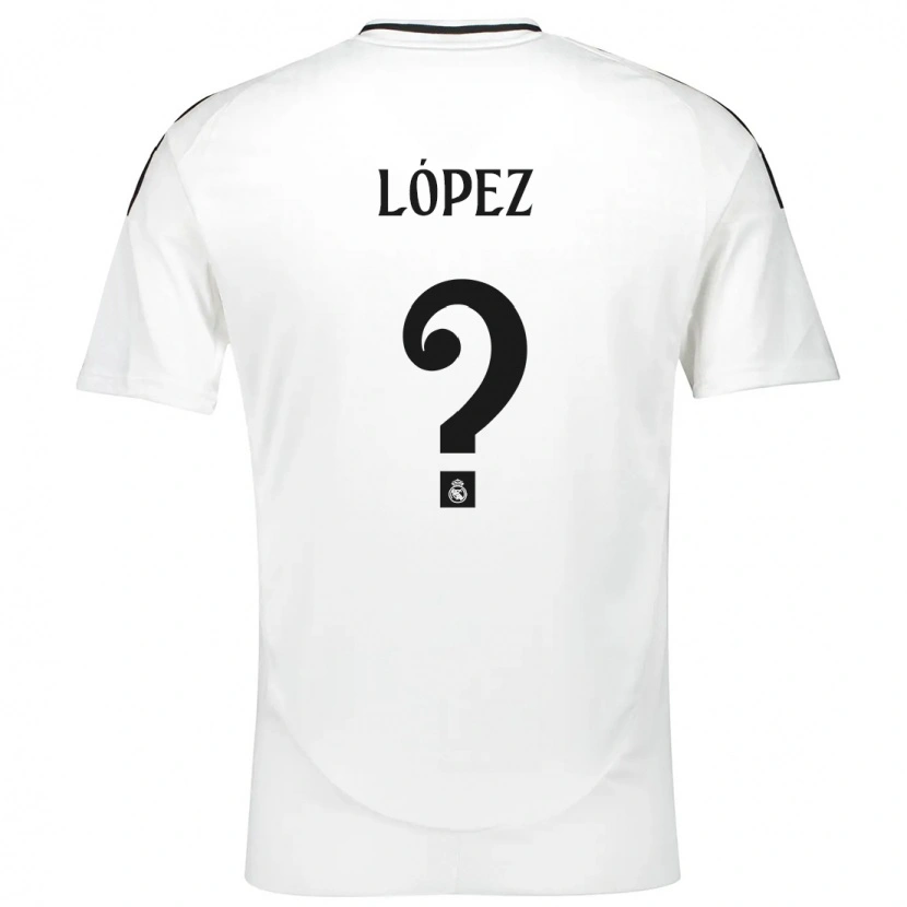 Danxen Niño Camiseta Noel López #0 Blanco 1ª Equipación 2024/25 La Camisa