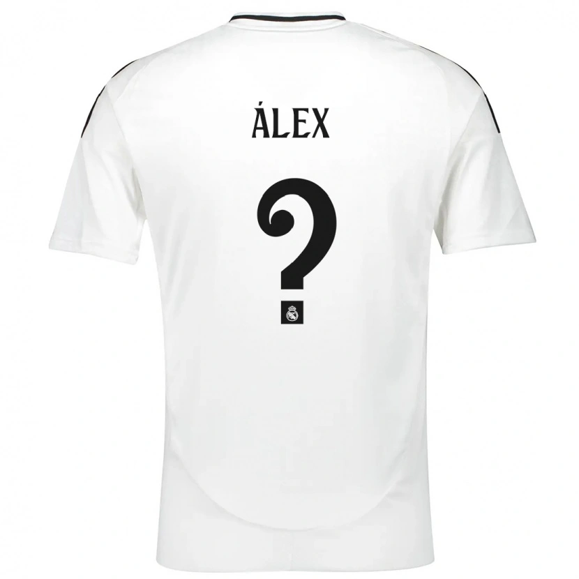 Danxen Niño Camiseta Álex Pérez #0 Blanco 1ª Equipación 2024/25 La Camisa