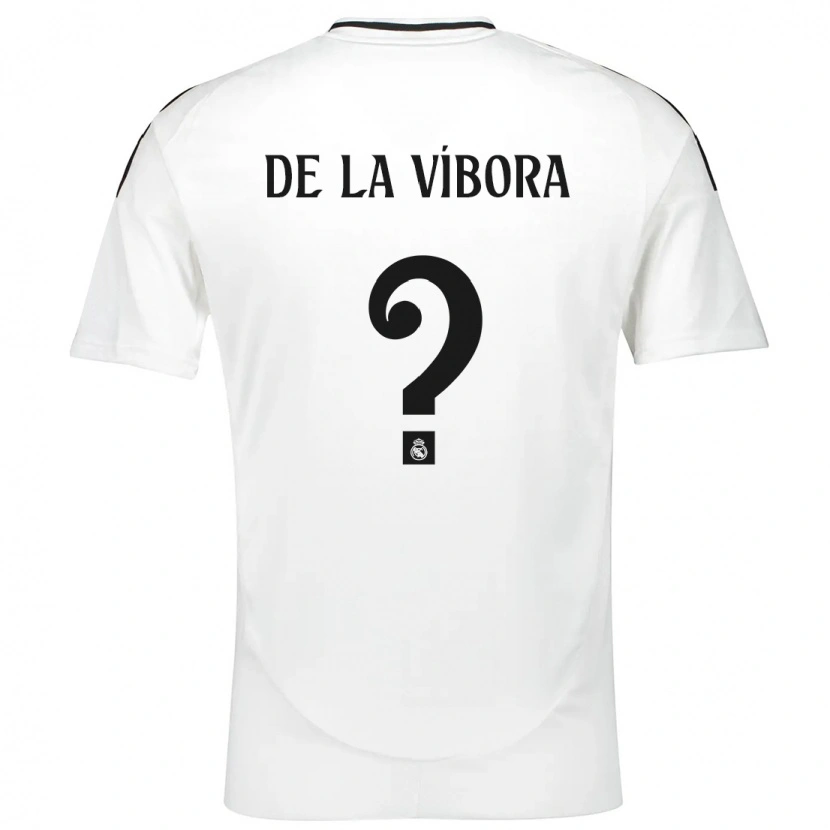 Danxen Niño Camiseta David De La Víbora #0 Blanco 1ª Equipación 2024/25 La Camisa