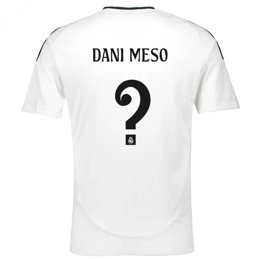 Danxen Niño Camiseta Dani Meso #0 Blanco 1ª Equipación 2024/25 La Camisa