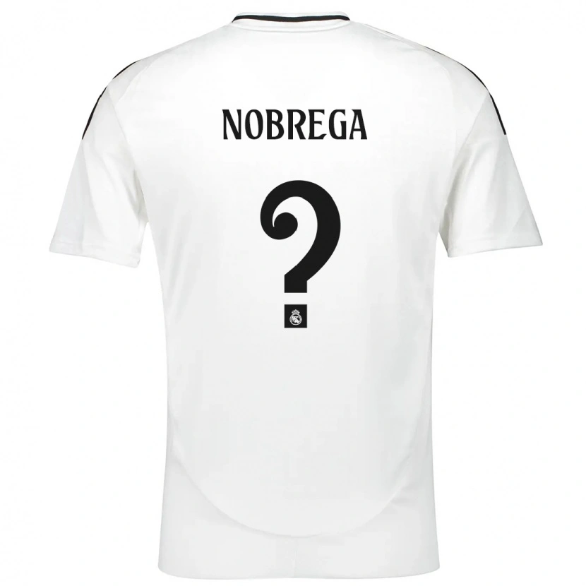 Danxen Niño Camiseta Abraham Nobrega #0 Blanco 1ª Equipación 2024/25 La Camisa