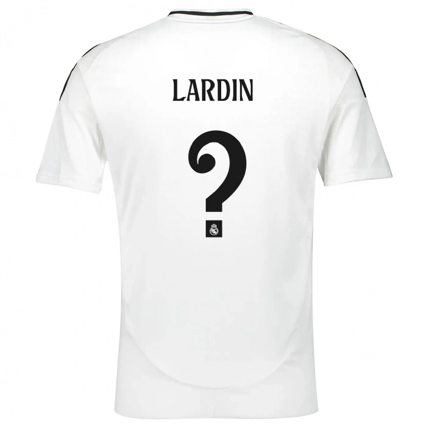 Danxen Niño Camiseta Carlos Lardin #0 Blanco 1ª Equipación 2024/25 La Camisa