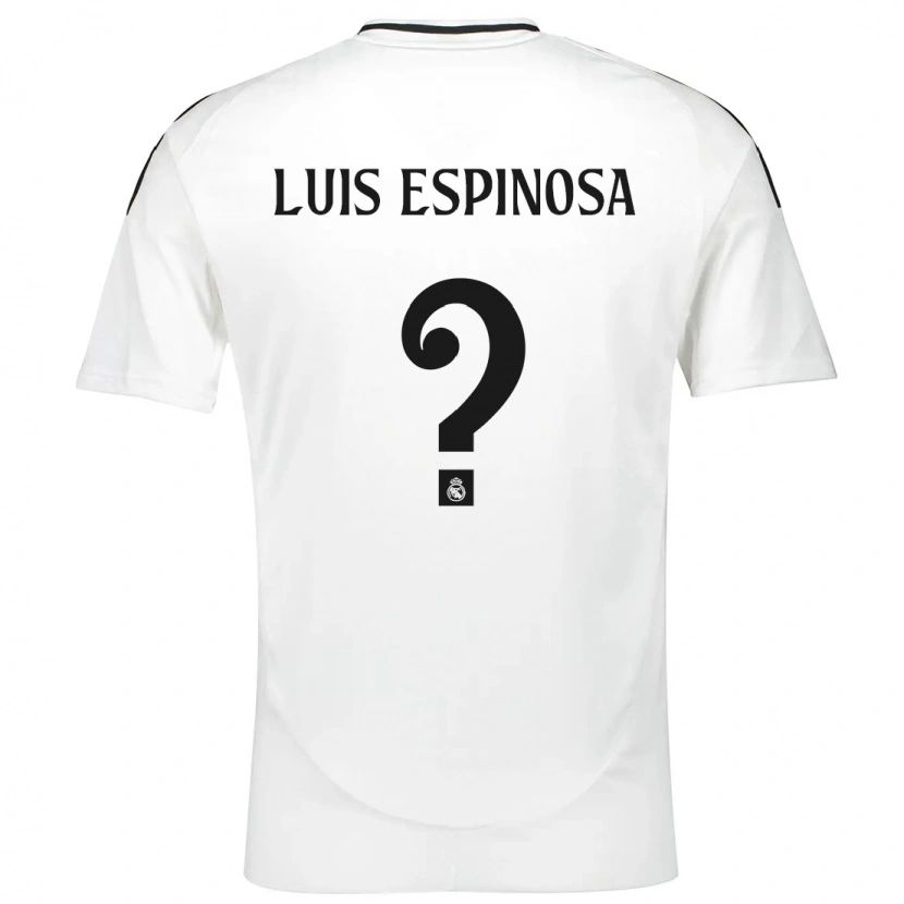 Danxen Niño Camiseta José Luis Espinosa #0 Blanco 1ª Equipación 2024/25 La Camisa