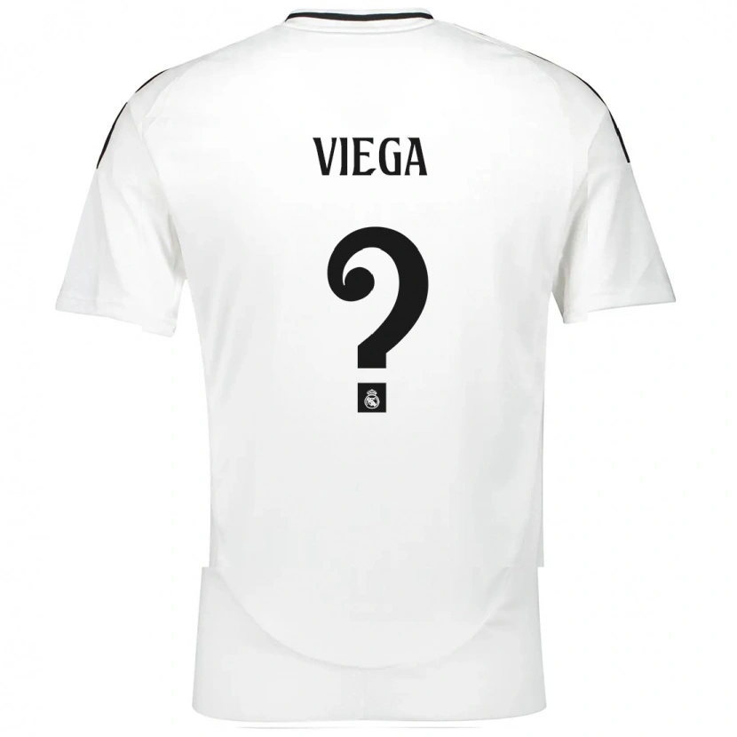 Danxen Niño Camiseta Marcos Viega #0 Blanco 1ª Equipación 2024/25 La Camisa