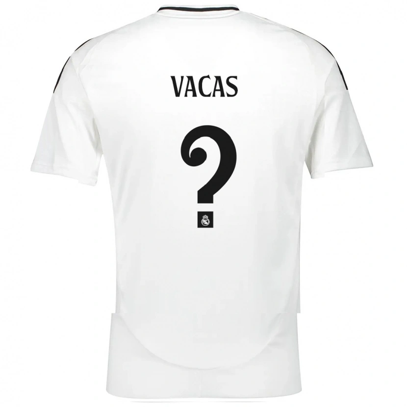 Danxen Niño Camiseta Juan Vacas #0 Blanco 1ª Equipación 2024/25 La Camisa