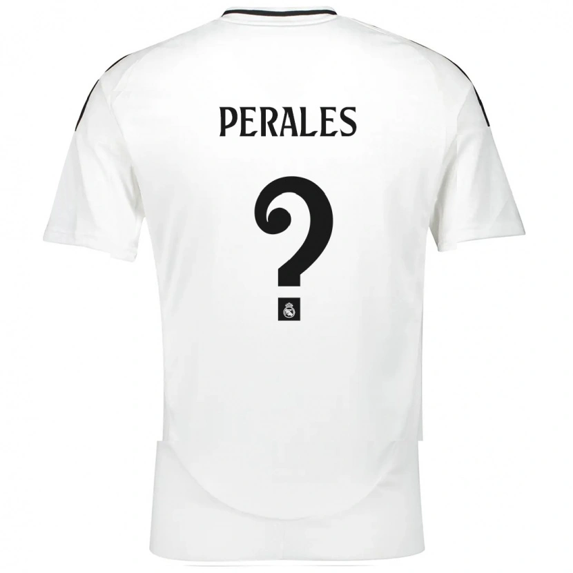 Danxen Niño Camiseta Miguel Perales #0 Blanco 1ª Equipación 2024/25 La Camisa