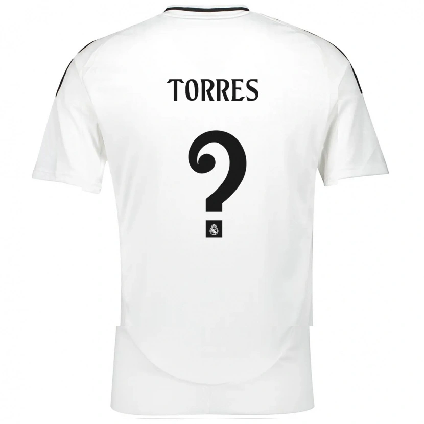 Danxen Niño Camiseta Roi Torres #0 Blanco 1ª Equipación 2024/25 La Camisa