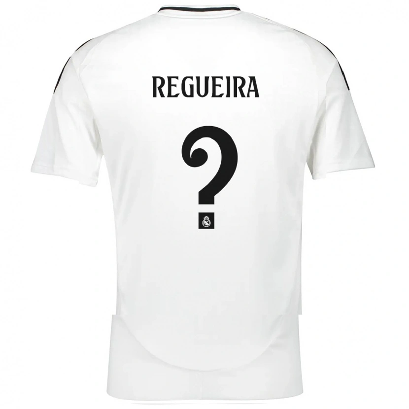 Danxen Niño Camiseta Izan Regueira #0 Blanco 1ª Equipación 2024/25 La Camisa