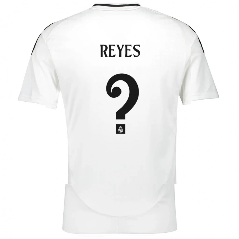 Danxen Niño Camiseta José Reyes #0 Blanco 1ª Equipación 2024/25 La Camisa