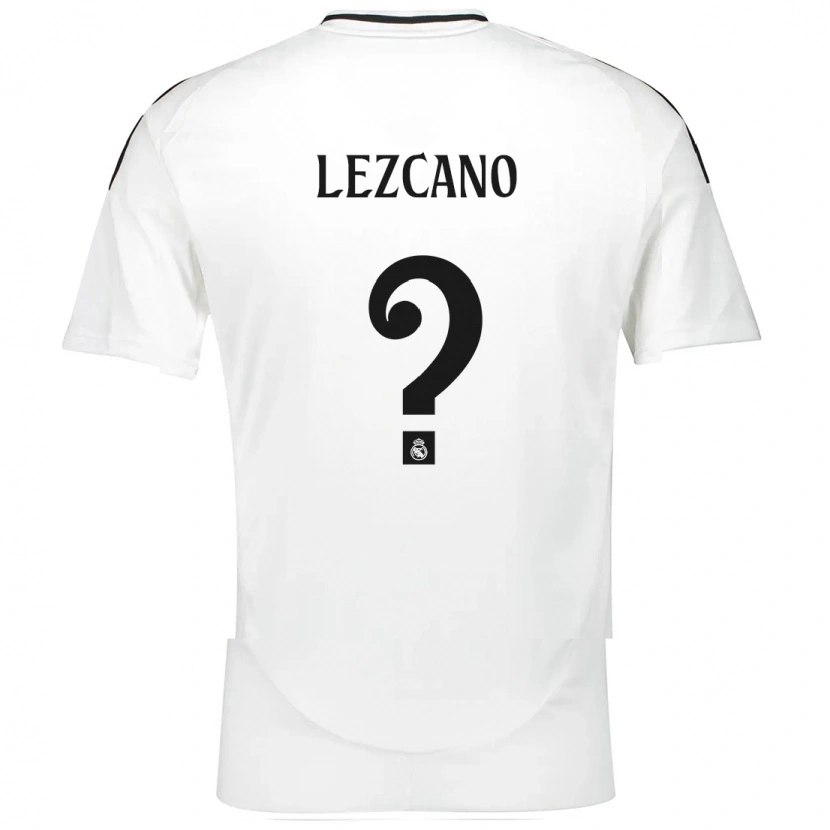 Danxen Niño Camiseta Álvaro Lezcano #0 Blanco 1ª Equipación 2024/25 La Camisa