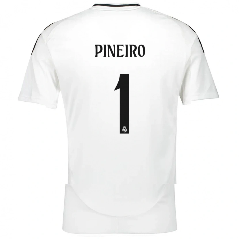 Danxen Niño Camiseta Diego Piñeiro #1 Blanco 1ª Equipación 2024/25 La Camisa