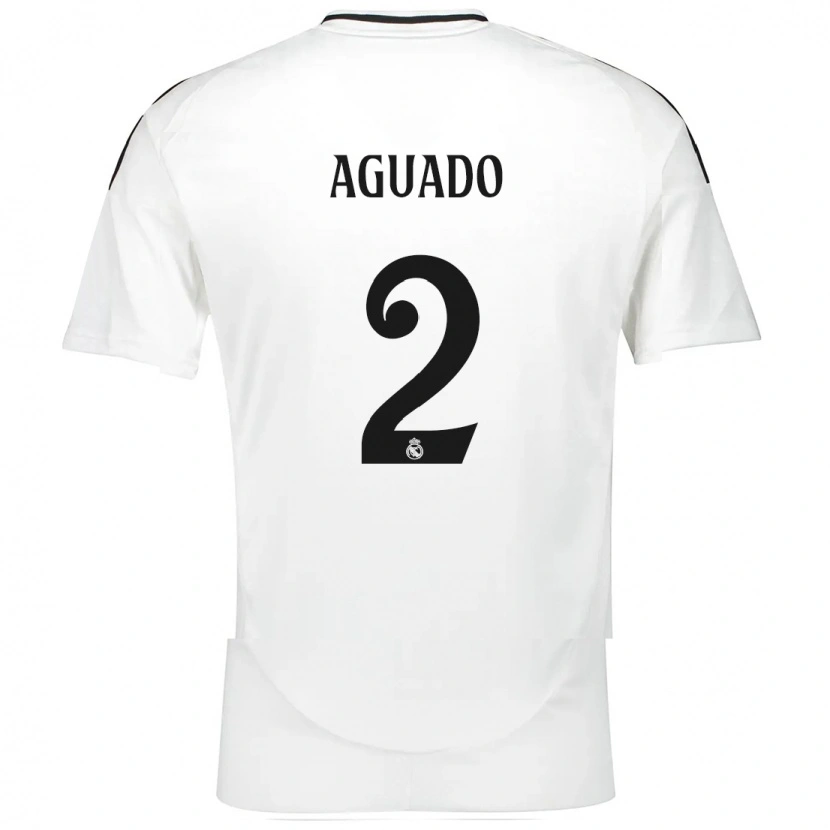 Danxen Niño Camiseta Lorenzo Aguado #2 Blanco 1ª Equipación 2024/25 La Camisa