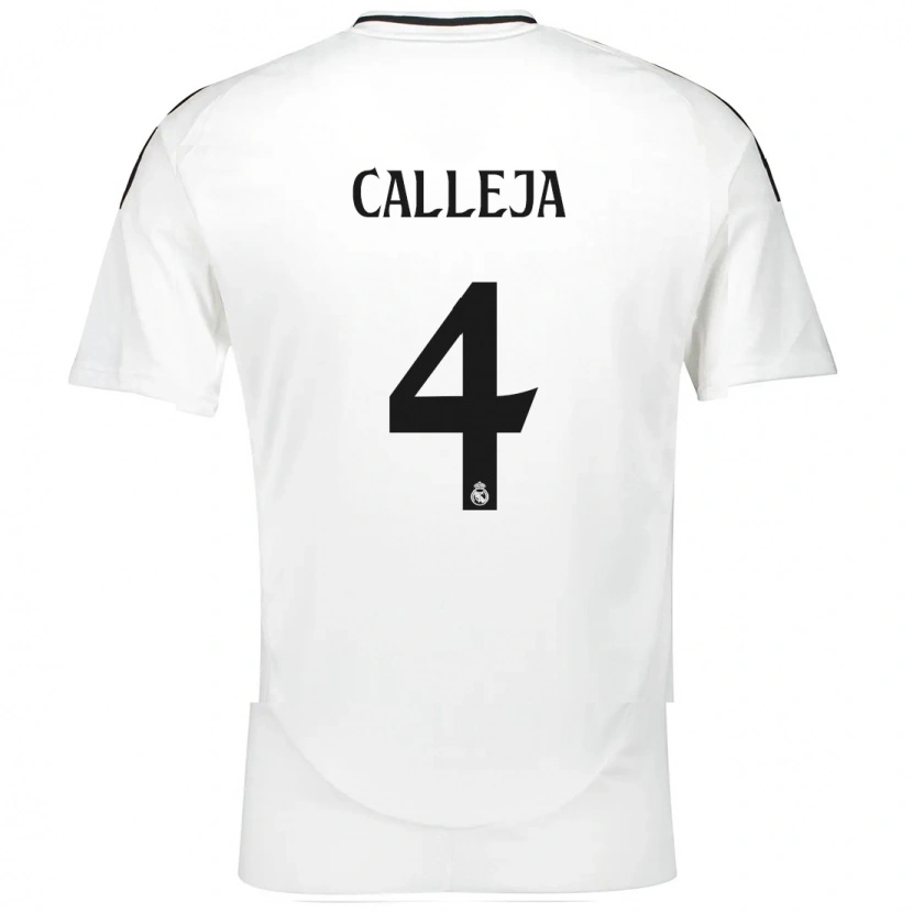 Danxen Niño Camiseta Jaime Calleja #4 Blanco 1ª Equipación 2024/25 La Camisa