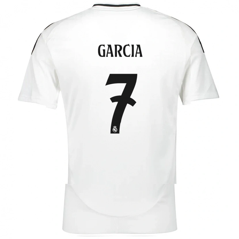 Danxen Niño Camiseta Gonzalo García #7 Blanco 1ª Equipación 2024/25 La Camisa