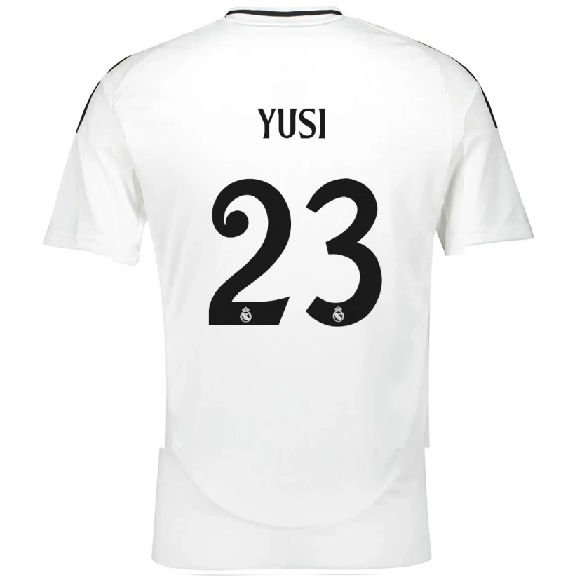 Danxen Niño Camiseta Youssef Enríquez #23 Blanco 1ª Equipación 2024/25 La Camisa