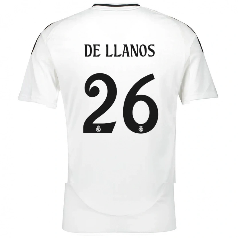 Danxen Niño Camiseta Hugo De Llanos #26 Blanco 1ª Equipación 2024/25 La Camisa