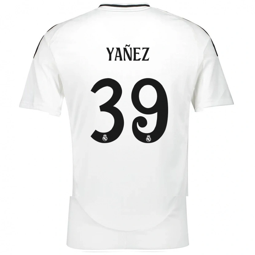 Danxen Niño Camiseta Daniel Yañez #39 Blanco 1ª Equipación 2024/25 La Camisa