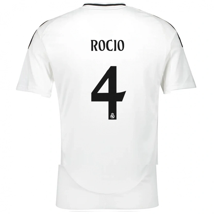 Danxen Niño Camiseta Rocío Gálvez #4 Blanco 1ª Equipación 2024/25 La Camisa