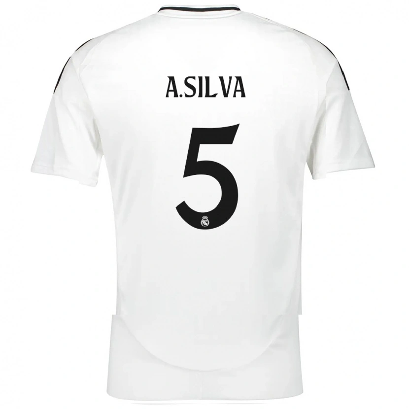 Danxen Niño Camiseta Antonia Silva #5 Blanco 1ª Equipación 2024/25 La Camisa