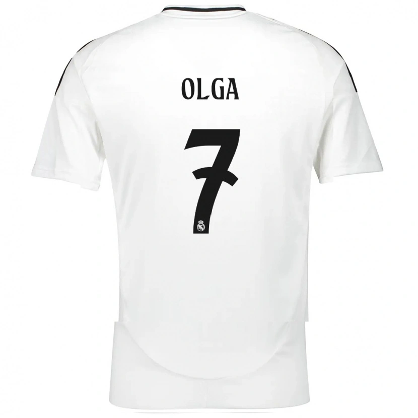 Danxen Niño Camiseta Olga Carmona #7 Blanco 1ª Equipación 2024/25 La Camisa