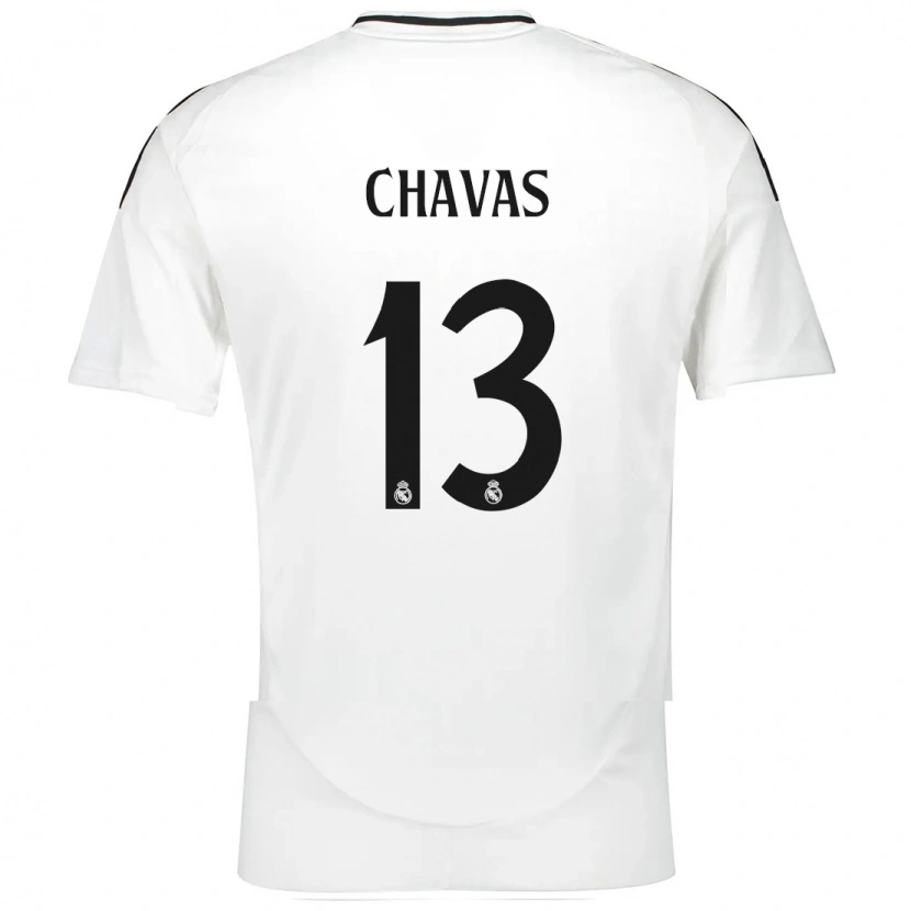 Danxen Niño Camiseta Mylène Chavas #13 Blanco 1ª Equipación 2024/25 La Camisa