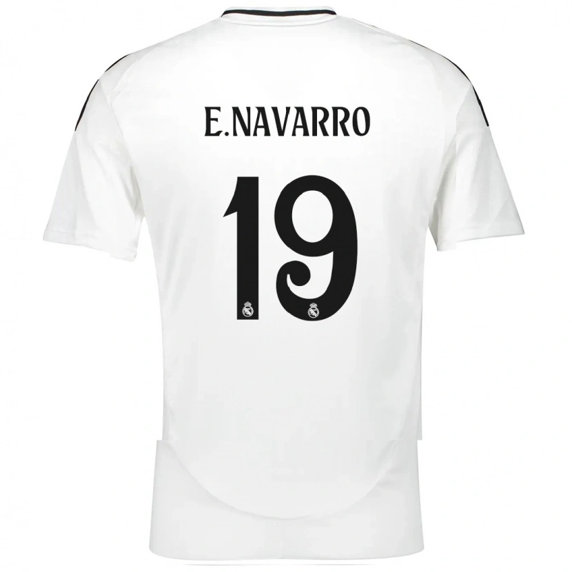 Danxen Niño Camiseta Eva Navarro #19 Blanco 1ª Equipación 2024/25 La Camisa