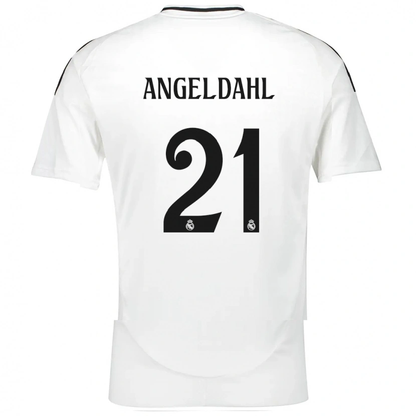 Danxen Niño Camiseta Filippa Angeldahl #21 Blanco 1ª Equipación 2024/25 La Camisa