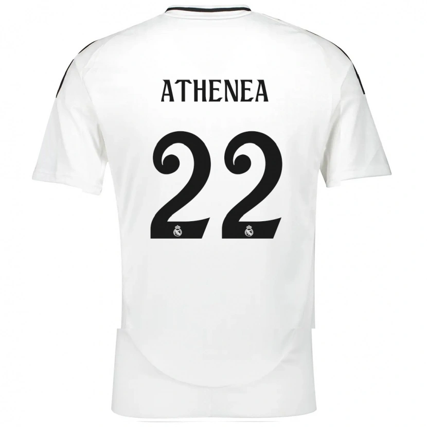 Danxen Niño Camiseta Athenea Del Castillo #22 Blanco 1ª Equipación 2024/25 La Camisa