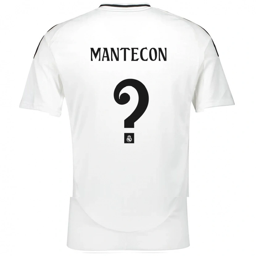 Danxen Niño Camiseta Hugo Mantecón #0 Blanco 1ª Equipación 2024/25 La Camisa