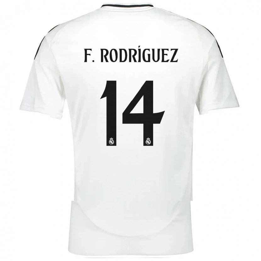 Danxen Niño Camiseta Fer Rodríguez #14 Blanco 1ª Equipación 2024/25 La Camisa