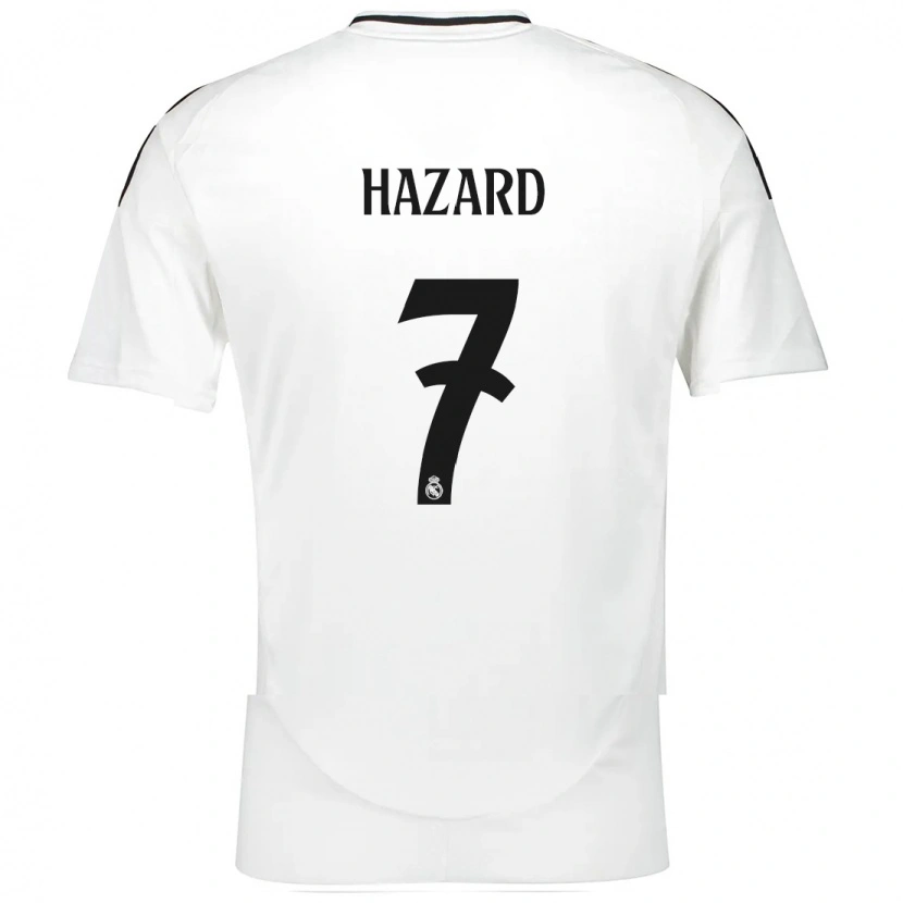 Danxen Niño Camiseta Eden Hazard #7 Blanco 1ª Equipación 2024/25 La Camisa