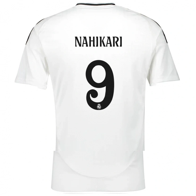 Danxen Niño Camiseta Nahikari Garcia #9 Blanco 1ª Equipación 2024/25 La Camisa