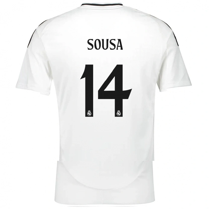 Danxen Niño Camiseta Kathellen Sousa #14 Blanco 1ª Equipación 2024/25 La Camisa