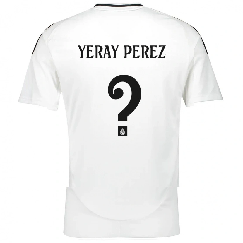 Danxen Niño Camiseta Yeray Perez #0 Blanco 1ª Equipación 2024/25 La Camisa