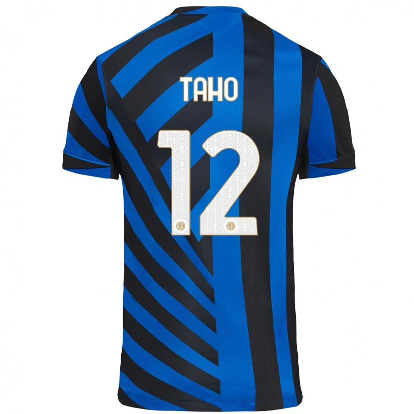 Danxen Niño Camiseta Alain Taho #12 Azul Negro 1ª Equipación 2024/25 La Camisa