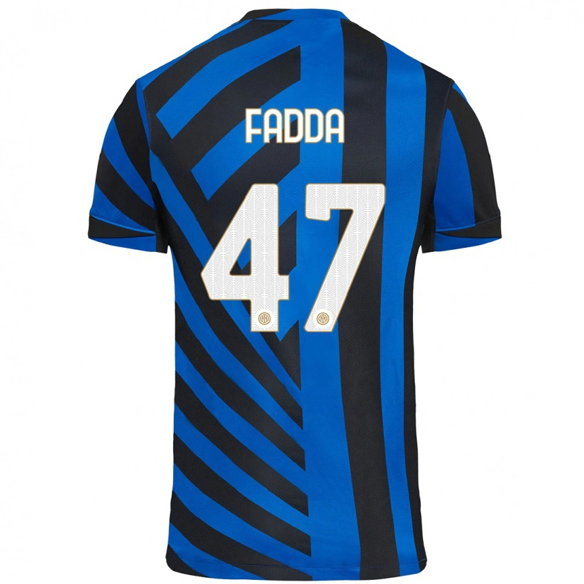 Danxen Niño Camiseta Paola Fadda #47 Azul Negro 1ª Equipación 2024/25 La Camisa