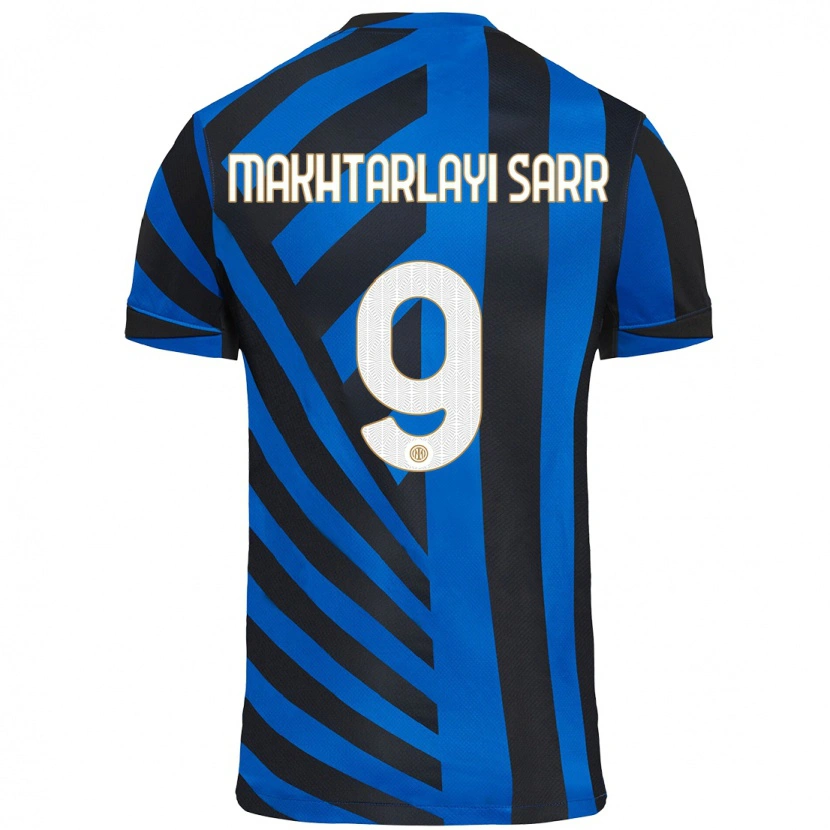 Danxen Niño Camiseta Amadou Makhtarlayi Sarr #9 Azul Negro 1ª Equipación 2024/25 La Camisa