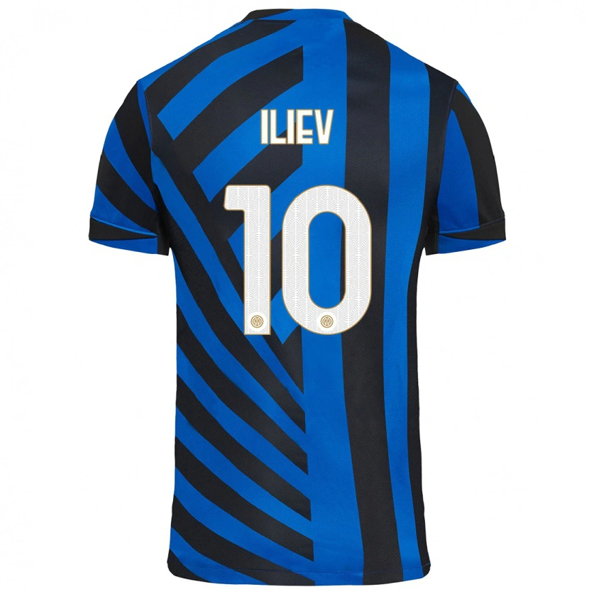 Danxen Niño Camiseta Nikola Iliev #10 Azul Negro 1ª Equipación 2024/25 La Camisa