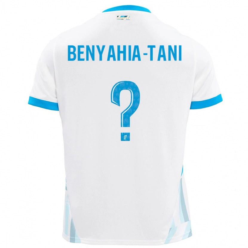 Danxen Niño Camiseta Aylan Benyahia-Tani #0 Blanco Azul Cielo 1ª Equipación 2024/25 La Camisa