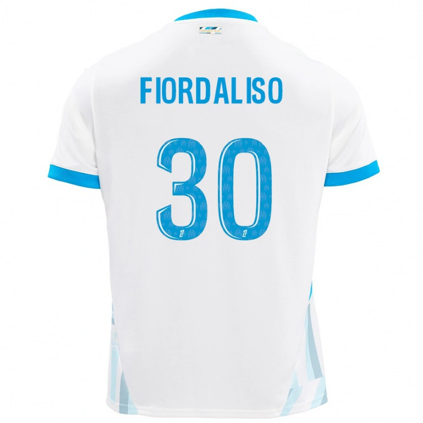 Danxen Niño Camiseta Thelma Fiordaliso #30 Blanco Azul Cielo 1ª Equipación 2024/25 La Camisa