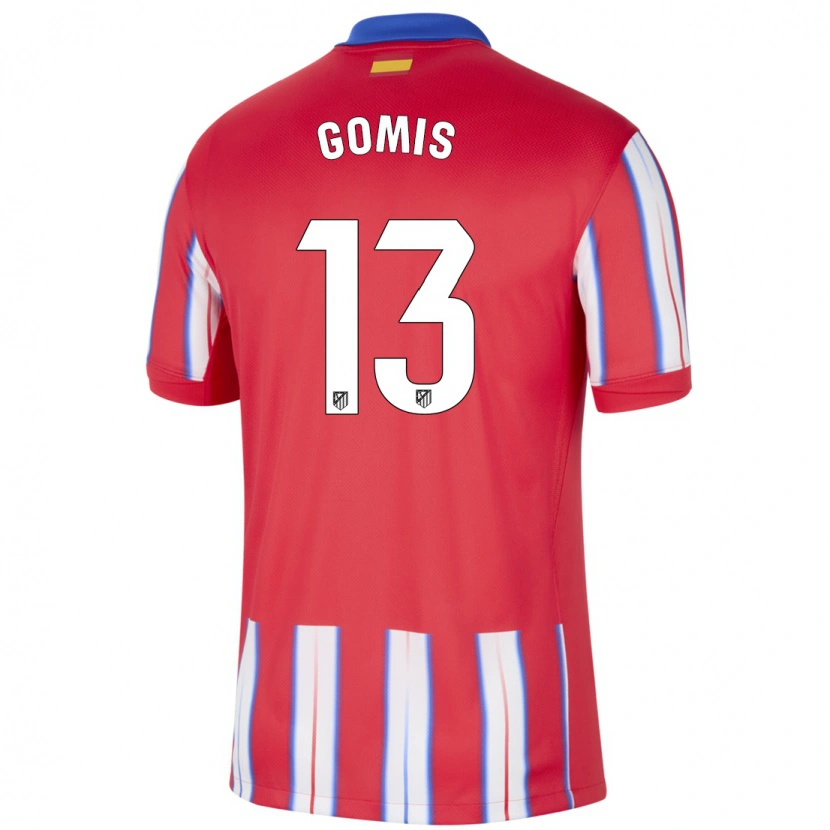 Danxen Niño Camiseta Antonio Gomis #13 Rojo Blanco Azul 1ª Equipación 2024/25 La Camisa