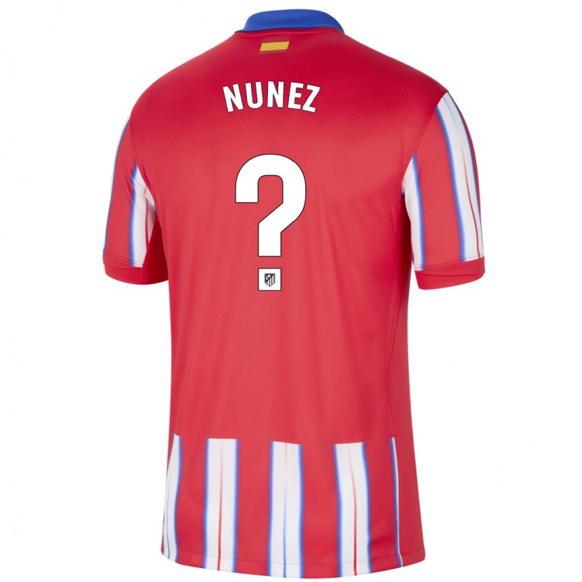 Danxen Niño Camiseta Rafael Nunez #0 Rojo Blanco Azul 1ª Equipación 2024/25 La Camisa