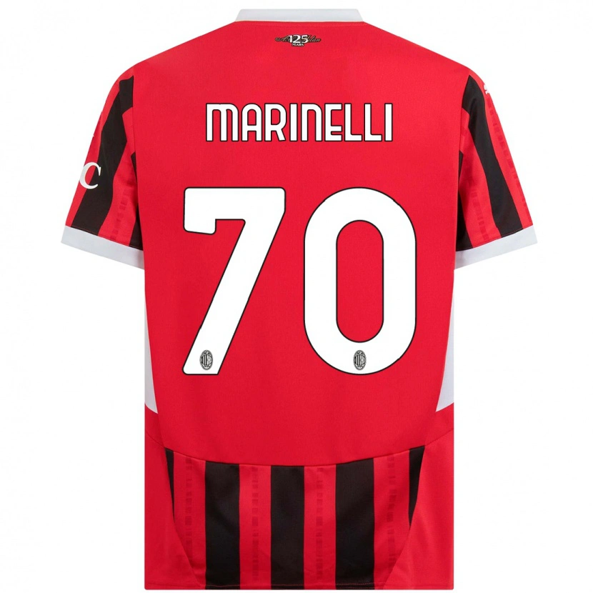 Danxen Niño Camiseta Gloria Marinelli #70 Rojo Negro 1ª Equipación 2024/25 La Camisa