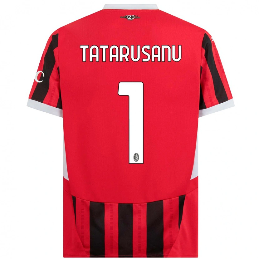 Danxen Niño Camiseta Ciprian Tatarusanu #1 Rojo Negro 1ª Equipación 2024/25 La Camisa