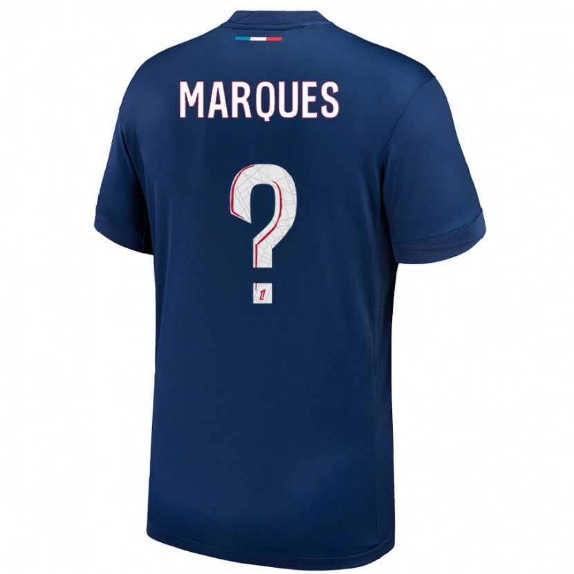 Danxen Niño Camiseta Daniel Marques #0 Azul Marino Blanco 1ª Equipación 2024/25 La Camisa