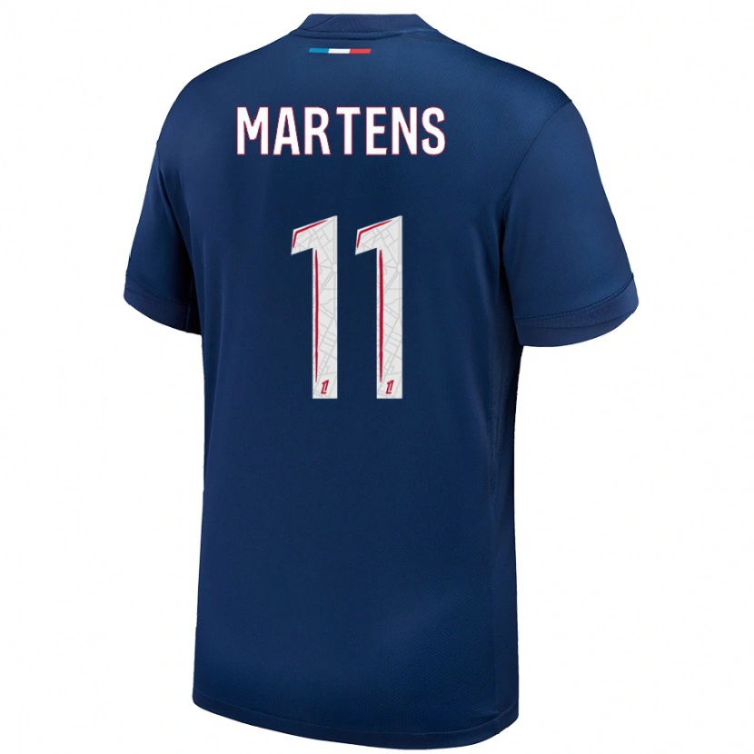 Danxen Niño Camiseta Lieke Martens #11 Azul Marino Blanco 1ª Equipación 2024/25 La Camisa